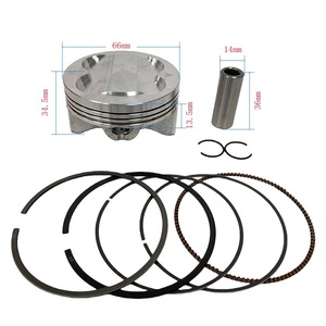 Piezas de Motor para Motocicleta, Pistón de Cilindro para Motocicleta, Apto para Modificación de HONDA PCX160, Agrandado a 66 mm - Product Image 1