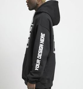 Felpa <span class=keywords><strong>con</strong></span> Cappuccio Personalizzata in Misto Cotone <span class=keywords><strong>con</strong></span> Lacci Unisex, Design Personalizzato <span class=keywords><strong>con</strong></span> Foto e Testo - Product Image 5