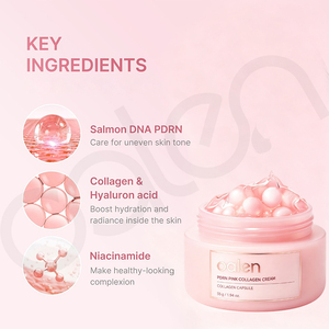 Crema de Perlas Rosadas con Colágeno PDRN de Marca Privada Luxfume, Hidratación Duradera, <span class=keywords><strong>Piel</strong></span> Elástica, Antiarrugas, Iluminadora, Humectante - Product Image 2