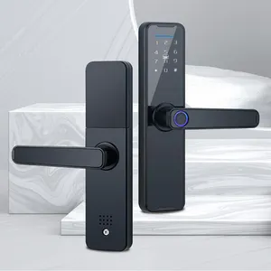 Wafu Gratis Handvat Ontwerp Vingerafdruk Kaart Unlock Tuya Biometrische Slimme Vingerafdruk Deurslot Voor Appartement Met Fabrieksprijs