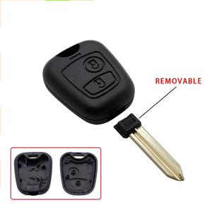 <span class=keywords><strong>Carcasa</strong></span> de Repuesto para <span class=keywords><strong>Llave</strong></span> de Coche 206/<span class=keywords><strong>207</strong></span>/307 y Citroën, <span class=keywords><strong>Carcasa</strong></span> Recta de ABS con 2 Botones, Conector Enchufable y Tornillo - Product Image 2