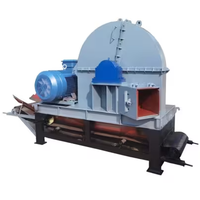 Broyeur de bois à moteur haute capacité avec une capacité de 10-15 t/h, disque de coupe de bois de 400 mm de diamètre, à vendre