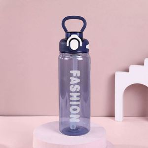 Fitness One-Button Camping Water <b>Bottle</b> Large Capacity Transparent Design Reusable Food Safe Anti-corrosion Coating PC Plastic - Product Image 6