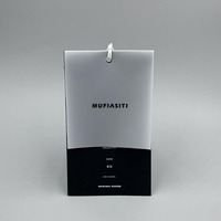 Étiquettes suspendues personnalisées en papier résistant à la déchirure, en plastique semi-transparent, pour vêtements, costumes, valises, sacs, perruques