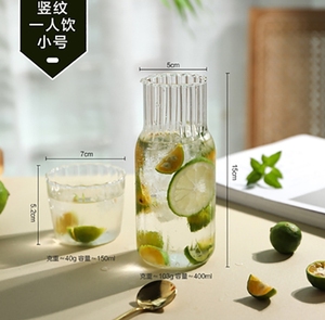 Bollitore trasparente contenitore di <span class=keywords><strong>acqua</strong></span> in vetro borosilicato alto per uso domestico per <span class=keywords><strong>acqua</strong></span> di <span class=keywords><strong>limone</strong></span> <span class=keywords><strong>e</strong></span> bevande fredde facile da pulire - Product Image 5
