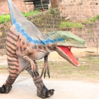 Costume de dinosaure robotique réaliste grandeur nature, léger, imperméable, pour intérieur/extérieur, maison, jardin, école, parc d'attractions, shopping