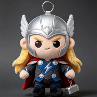 Porte-clés en peluche personnalisé de personnage d'anime, pendentif de sac en peluche de dessin animé, vente en gros