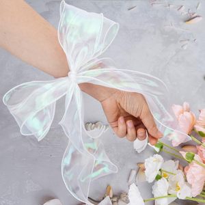 Ruban en mousseline de soie de 4 cm x 40 yards, idéal pour l'emballage de cadeaux, la décoration de mariage, la décoration de la maison, les accessoires pour cheveux de filles, la création artisanale DIY - Product Image 4
