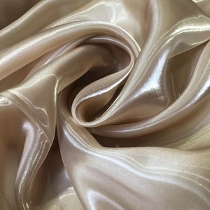 Tela elástica de satén de seda de imitación, tela nupcial Charmeuse densa sólida para vestido de novia por yarda - Product Image 3