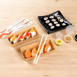 Baguettes jetables en bambou personnalisées avec design moderne, emballage en papier écologique pour le camping, option de logo personnalisé - Product Image 5