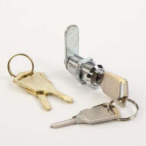 Cilindro de Liga de Zinco Zincado D12x16/20 à Prova d'Água com Chave Igual para Caixa de Ferramentas Mini com Fechadura <span class=keywords><strong>Cam</strong></span> MS403-20 ROHS - Product Image 5