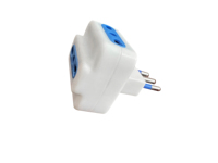 Adaptateur italien Prise 10A 3 prises 10/16A Bipasso avec dispositif de protection contre les surcharges