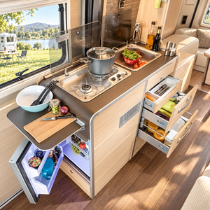Full Camper Van Trash <b>Bin</b> <b>Cabinet</b> Honeycomb Aluminum Zero Formaldehyde Moisture Proof Modular Design - Product Image 1