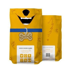 Sacs de nourriture pour chiens personnalisables, durables et explicites, avec impression de marque personnalisée, pour croquettes <span class=keywords><strong>premium</strong></span> de 3 kg - Product Image 1