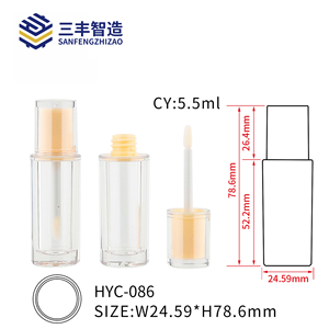 Flacon de brillant à lèvres transparent en PETG 5 ml avec bouchon à vis, conteneur cosmétique vide rechargeable pour baume à lèvres et maquillage - Product Image 4