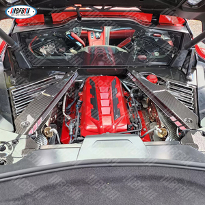 2020-2024 pour Chevrolet <span class=keywords><strong>Corvette</strong></span> C8 couvercle de baie de moteur de remplacement en Fiber de carbone véritable nouvel état inclus Clips garniture extérieure - Product Image 6