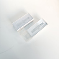 Boîtes en papier avec fenêtre transparente Coffrets cadeaux à glissière en PVC pour huile de vernis à ongles avec insert en mousse EVA Logo personnalisé