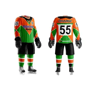 Custom High Quality New Cheap Stitched Sports Ice Hockey Jerseys Red Applique Embroidered Ice Hockey Uniform