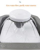 Fontaine à eau automatique pour chats de grande capacité, distributeur d'eau pour animaux de compagnie, fontaine à eau pour chats avec filtre