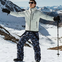 Nouveaux pantalons de snowboard camouflage pour hommes et femmes, bretelles, pantalons de ski, coupe-vent, imperméables, chauds, pantalons de neige pour couple, protection de la taille
