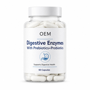 Enzimas Digestivas de Marca Privada OEM con Prebióticos + Probióticos en Cápsulas, Fórmula 3 en 1 para el Bienestar Intestinal, Apoyo al Intestino y a la Digestión - Product Image 1