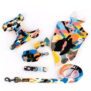 Collar de perro de nailon de lujo personalizado 2025 con mango acolchado reflectante hebilla táctica Collar de entrenamiento ajustable para mascotas patrón impreso - Product Image 4