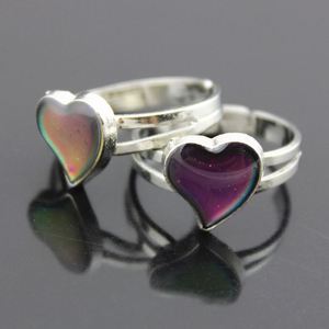 Anillos con Forma de Corazón que Cambian de Color, Diseños de Anillos que Cambian de Color, Nueva Imagen, Venta al Por Mayor - Product Image 3