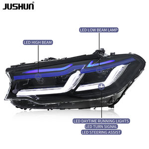 Conjunto de Faros LED JUSHUN para BMW <span class=keywords><strong>Serie</strong></span> 5 G30 G38 2018-2020, Estilo Doble L, Luces de Circulación Diurna, Intermitentes - Product Image 4