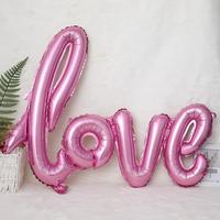 Ballon en Aluminium de différentes couleurs, décoration de mariage, fête, Alphabet, lettre, pour la saint-valentin