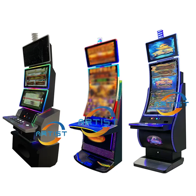 2024 phổ biến trực tiếp bán kỹ năng trò chơi Tủ trò chơi video máy với ideck màn hình cảm ứng ba và loa bảng trò chơi Arcade máy