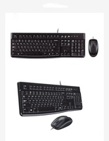Logi Home Tech bureau USB clavier souris ensemble Original MK120 universel affaires Combo pour ordinateur portable LED rétro-éclairé souris