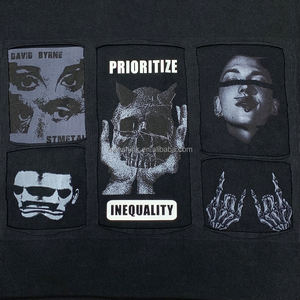 เสื้อยืดปักลายพรีเมี่ยมสไตล์วินเทจเสื้อยืดลายกราฟฟิคแอซิดออกแบบได้ตามที่ต้องการ - Product Image 4