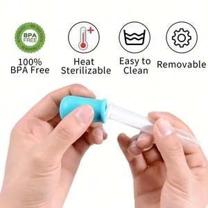 Pipettes pour enfants en silicone écologiques de 5 ml, compte-gouttes liquides transparents, embout en forme de bulbe, poignée en bois, pipettes à eau pour enfants, ustensiles - Product Image 2