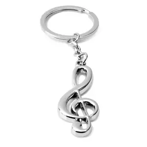 Music symbol key chain fashion note key ring key chain practical lovely music gift pendant