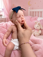 Großhandel Lebensechte 13 Zoll Mädchen-Babypuppen aus Vollsilikon Realistische Platin-Reborn-Puppen