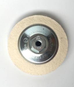 Spazzola Industriale in Feltro di Lana di Alta Qualità con Manico in Acciaio per Lucidatura - Product Image 2