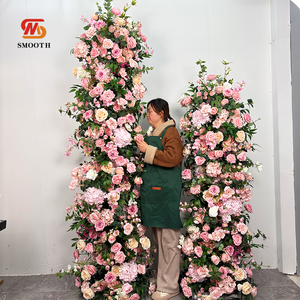 Arche florale LEDA rose ivoire pour événements de mariage, arrangement floral, centre de table, arche de fond, décoration de scène - Product Image 3