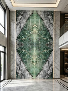 Lastra di Marmo Verde Smeraldo di Lusso, Pietra Naturale Verde per Pareti di Ville, Hotel, Designer d'Interni e Progetti Immobiliari - Product Image 2