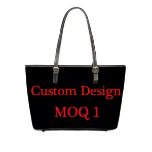 Thăng Hoa Biểu Tượng Tùy Chỉnh Phụ Nữ Túi Công Suất Lớn Tote Bag PU Da 3D In Ấn Của Mẫu Túi Xách Da Cho Phụ Nữ Sang Trọng