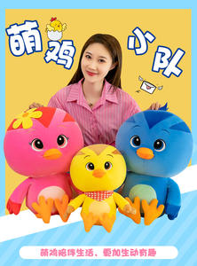 Grosir Boneka Lucu, Figur Tim Ayam, Mainan Boneka Plush, Boneka Kain, Hadiah untuk Anak Perempuan, Animasi Kartun, dan Boneka Genggam - Product Image 6