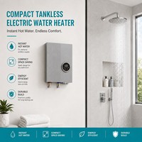 Chauffe-eau électrique instantané WiFi mural sans réservoir pour appartement, salle de bain, hôtel, lavabo