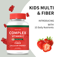 OEM/ODM Vitamin C Complex Gummies Multi Fiber Energi Seluler Meningkatkan Fokus untuk Anak-Anak Alami Tinggi Protein Efek Cepat 60