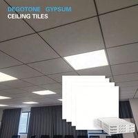 Plaques de plafond en vinyle pour plafond suspendu en gypse à trous carrés de 12 mm, peinture à l'émulsion