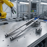 Batang Logam Padat Baja Tahan Karat yang Dimesin CNC Khusus untuk Mesin Industri Layanan Pemesinan Khusus OEM Poros Lurus Spindle
