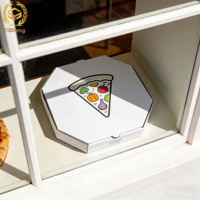 Boîtes à pizza recyclables, écologiques, biodégradables, en carton ondulé, taille personnalisée disponible, impression personnalisée, vente en gros