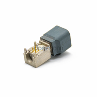 Conector Macho HSD de Alta Velocidad de 4 Pines, Código G, 90 Grados, Montaje en PCB a Través de Orificio para Automoción