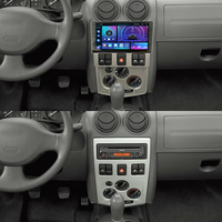 Autoradio BQCC Android 15 Carplay Auto Lecteur Multimédia BT pour Renault Logan 1 2004 - 2009 Stéréo 2din Unité Centrale