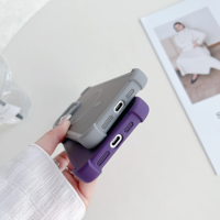 Étui de téléphone transparent antichoc TPU PC étui de téléphone portable hybride pour iPhone 16 Plus/Pro/Pro Max étui magnétique