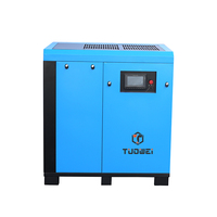 Compresseur d'air à vis PM VSD à faible bruit 45 kW 60 CV 200 CFM 12 bars industriel lubrifié alimenté en courant alternatif avec bloc compresseur et moteur