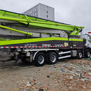 Camion pompe à béton diesel Zoomlion 62m de pointe en Chine, modèle 49X-6rz, avec une productivité de 18 m³/h et PutzMEISTER à Shanghai - Product Image 1
